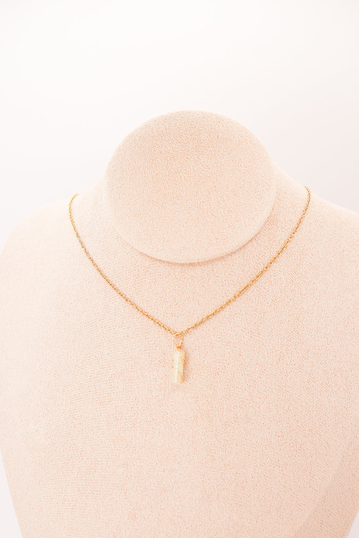 Pendentif | Mini Jade Pillars "Plum Blossoms