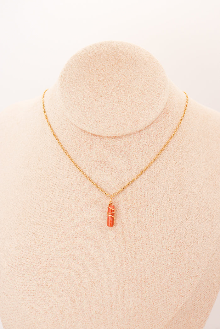 Pendentif | Mini Jade Pillars "Plum Blossoms