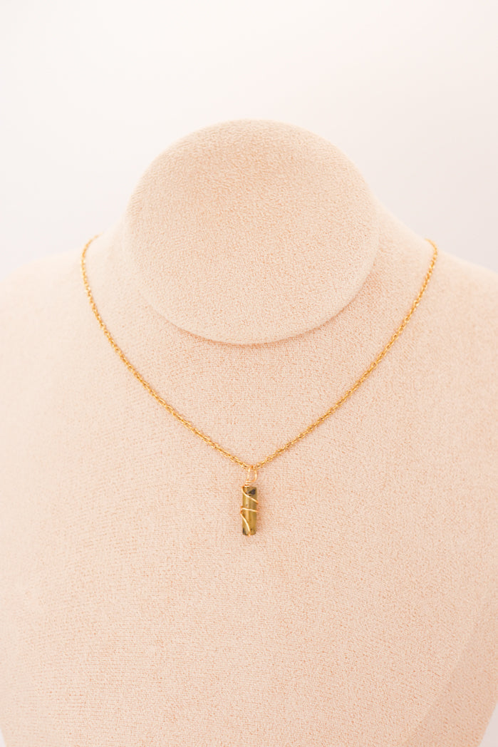 Pendentif | Mini Jade Pillars "Plum Blossoms